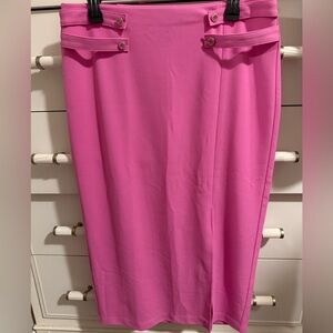 Chic Pink Pencil Skirt for Women